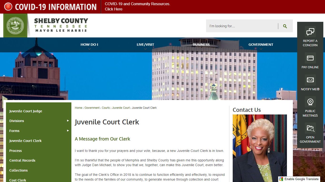 Juvenile Court Clerk | Shelby County, TN - Official Website